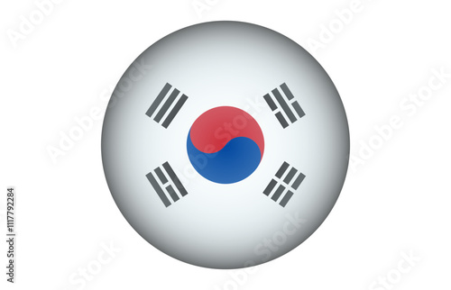 Pin con la bandera de Corea del Sur
