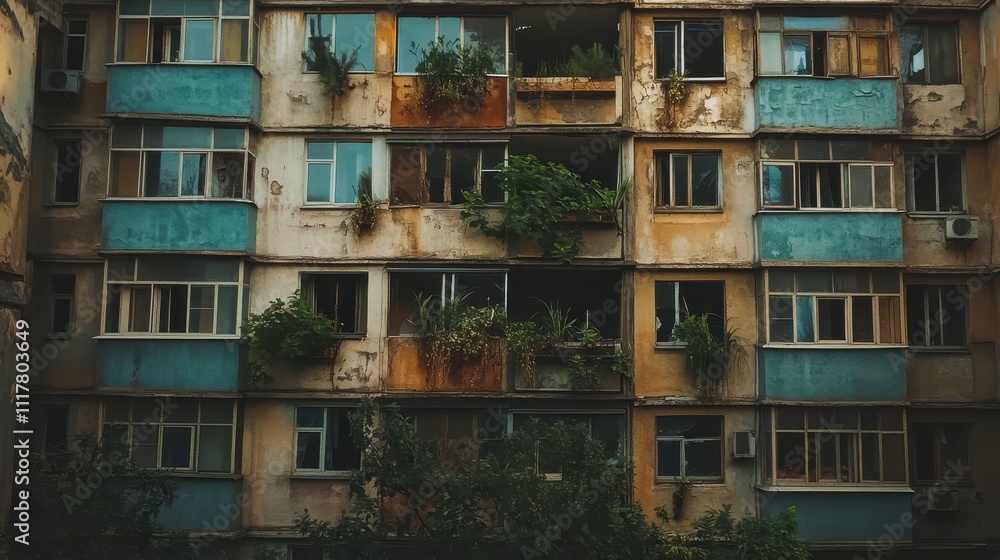 Overgrown and Rusty Abandoned Apartment Building
Overgrown and Rusty Abandoned Apartment Building