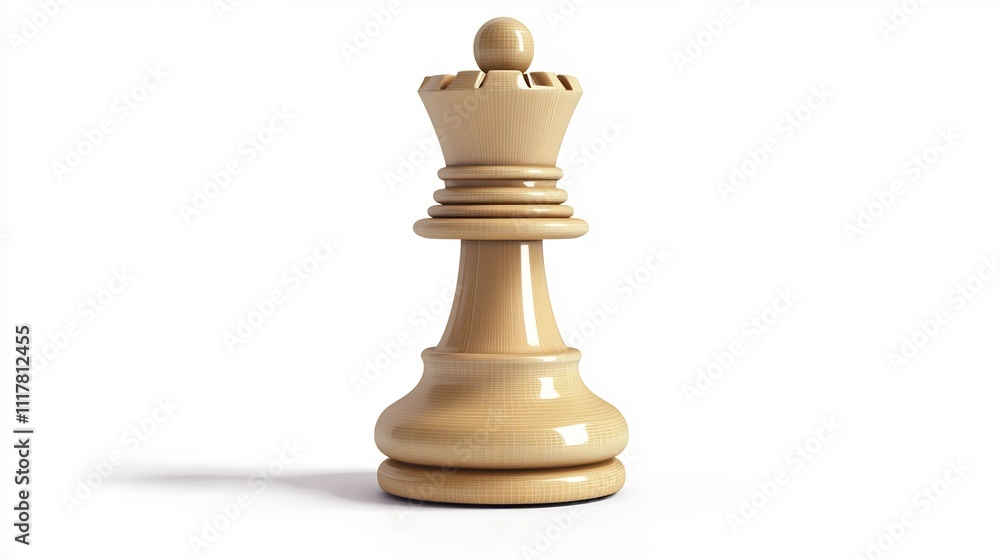 White Chess King Piece Representing Strategy and Leadership in Business Competition White Chess King Piece Representing Strategy and Leadership in Business Competition