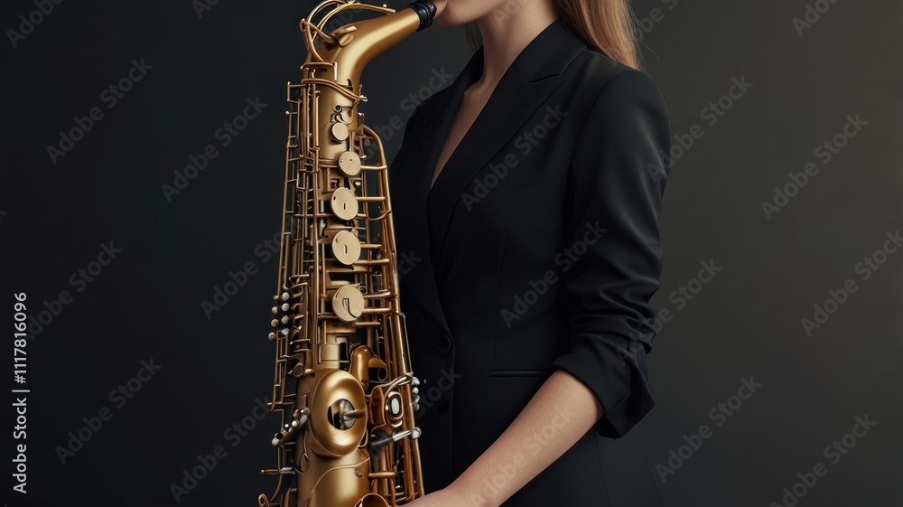 Fototapeta premium Golden Saxophone