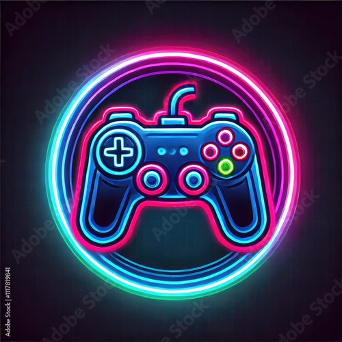 Neon Pulse: Joystick Avatar
