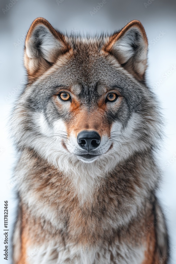 Majestic Gray Wolf Portrait Intense Gaze, Luxurious Fur, Wildlife Photography Majestic Gray Wolf Portrait Intense Gaze, Luxurious Fur, Wildlife Photography