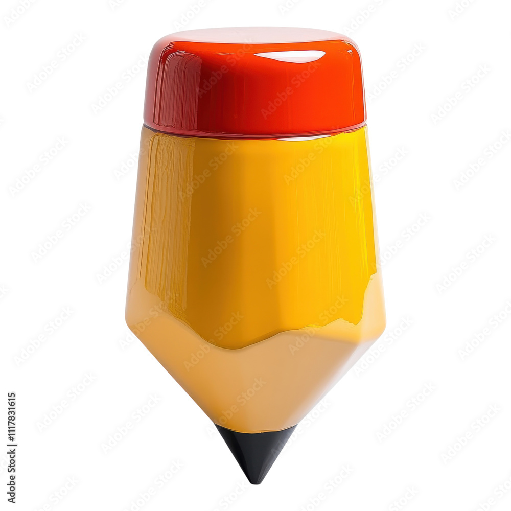 Unique pencil-shaped container adds a playful touch to any workspace while showcasing creativity and fun on transparent Background Unique pencil-shaped container adds a playful touch to any workspace while showcasing creativity and fun on transparent Background
