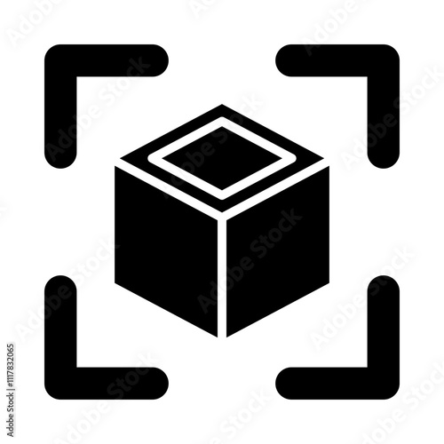 Augmented Reality glyph icon