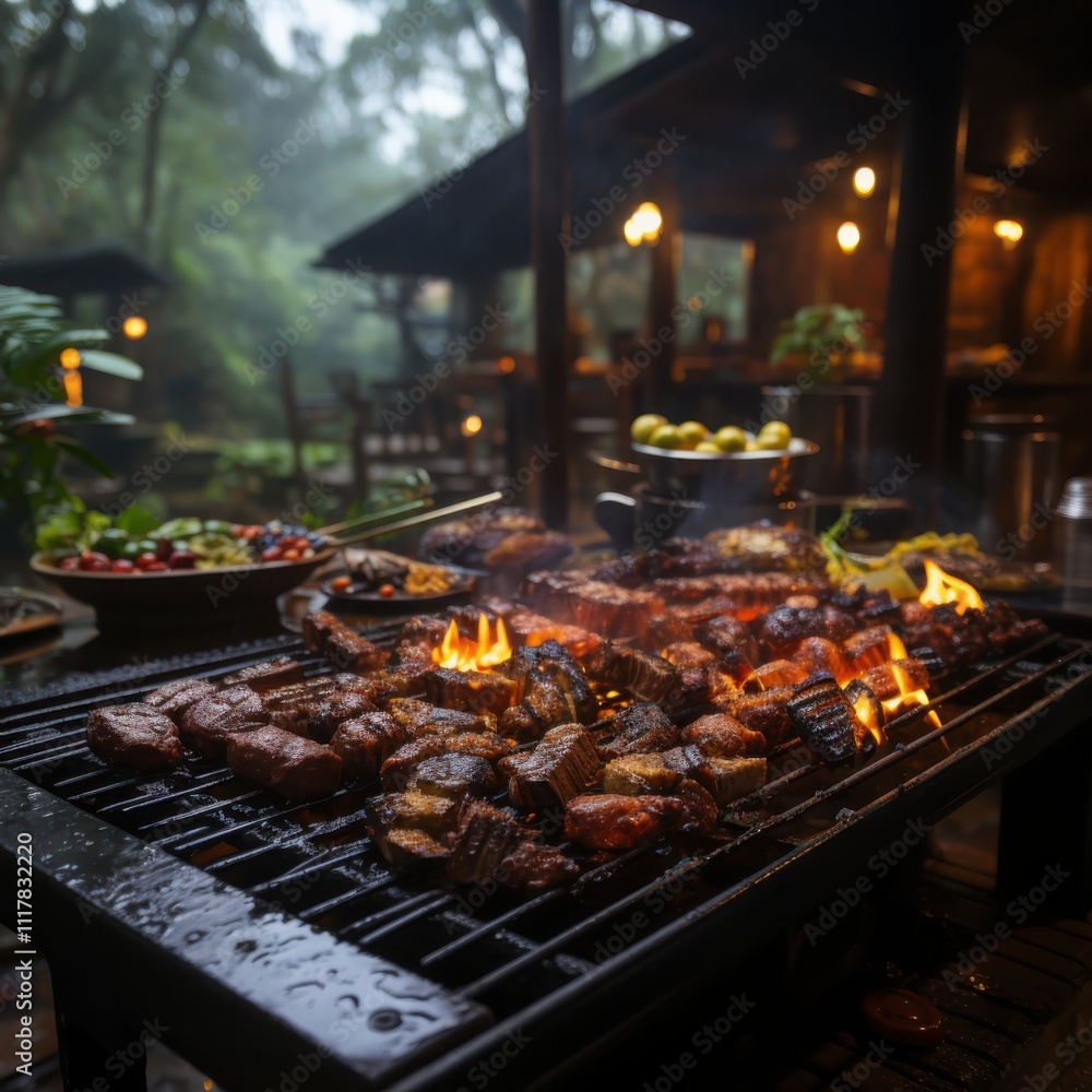 Mastering brazilian churrasco traditional open fire pit cooking with flames a culinary experience in brazil Mastering brazilian churrasco traditional open fire pit cooking with flames a culinary experience in brazil