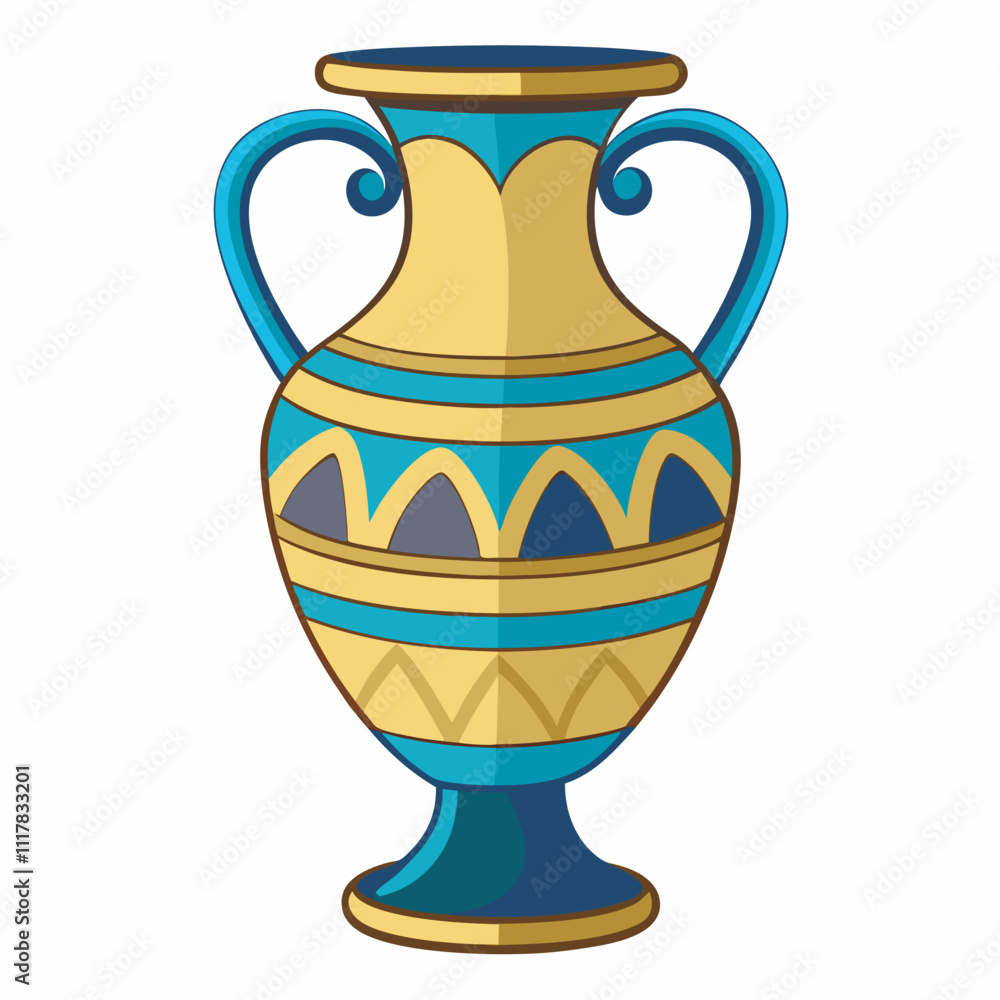 antique greek vase on white background antique greek vase on white background