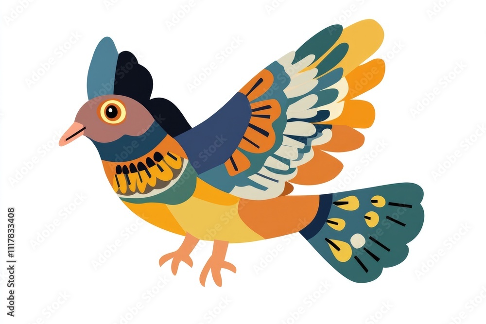 A vibrant bird soaring through the sky with its feathers glistening in the sunlight A vibrant bird soaring through the sky with its feathers glistening in the sunlight