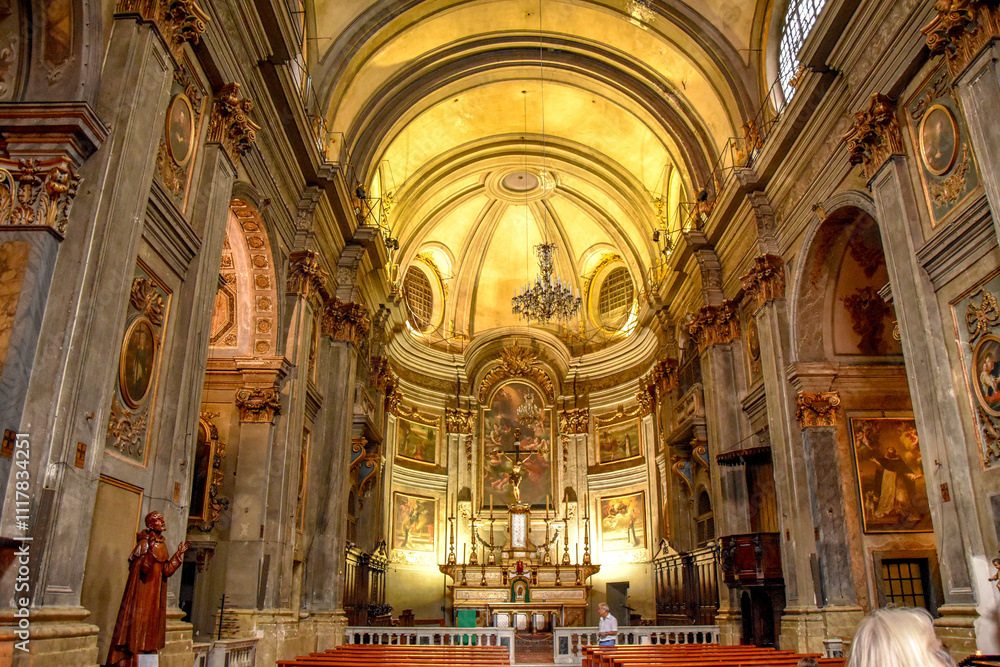 Fototapeta premium France. Nice. Church of Saint-Francois-de-Paul