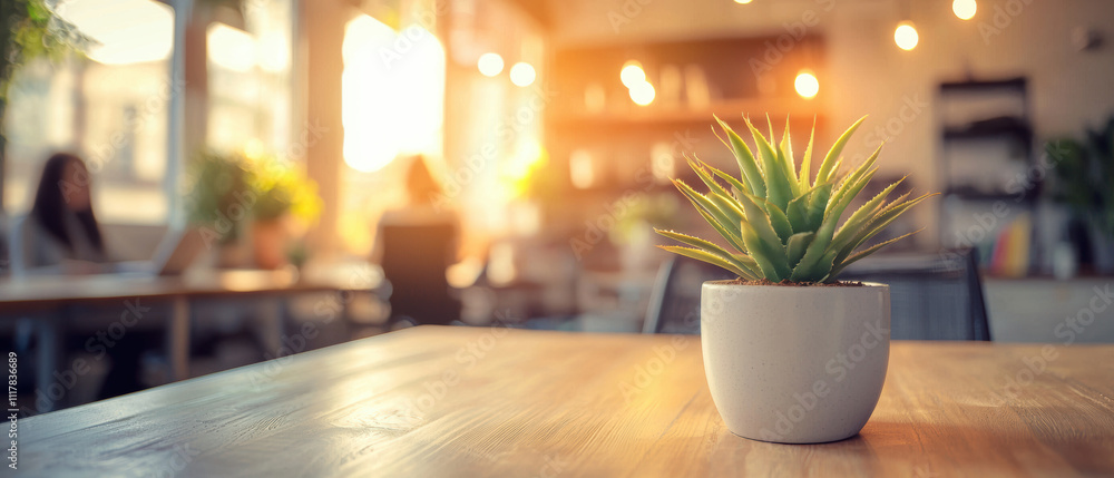 vibrant indoor plant in modern workspace, enhancing atmosphere with natural beauty and tranquility vibrant indoor plant in modern workspace, enhancing atmosphere with natural beauty and tranquility