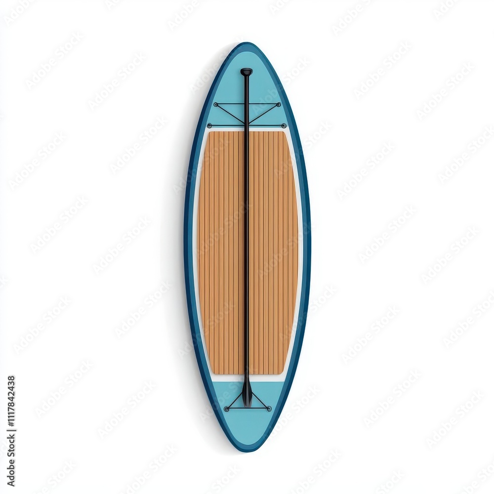 a paddleboard clipart, water sports tool, flat , blue and white, isolated on white background a paddleboard clipart, water sports tool, flat , blue and white, isolated on white background