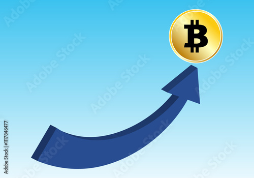 El bitcoin al alza. Subida espectacular del bitcoin. Criptomonedas al alza