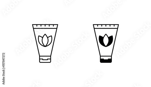 balm icon design with white background stock illustration