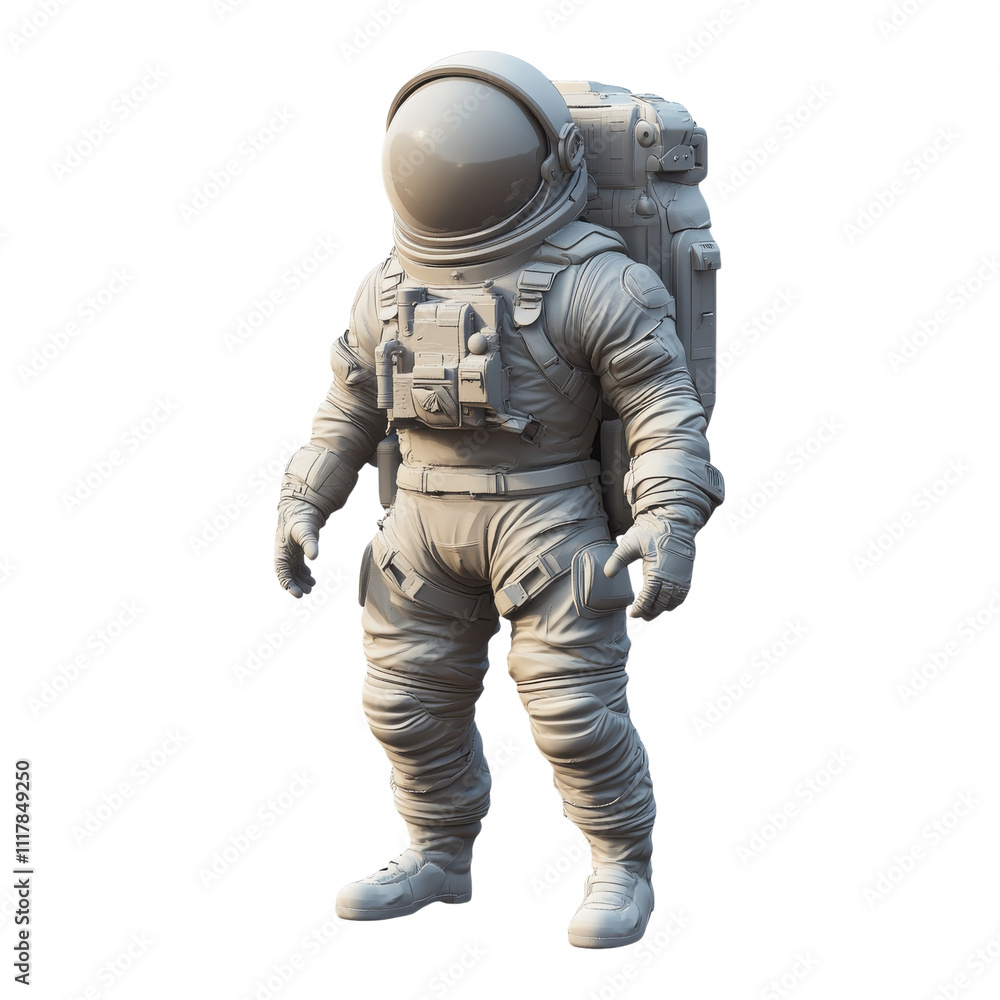 Exploration of new frontiers by a futuristic astronaut in a dynamic pose on an unknown planet on transparent Background Exploration of new frontiers by a futuristic astronaut in a dynamic pose on an unknown planet on transparent Background