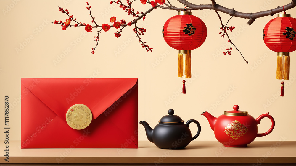 Fototapeta premium A Chinese New Year festive background