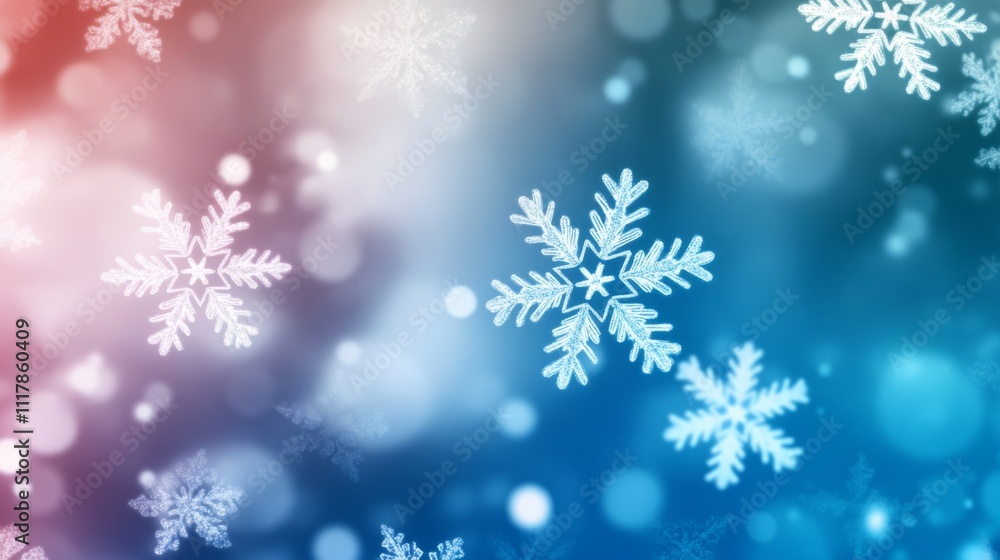Snowflakes winter holidays background illustration generated by ai Snowflakes winter holidays background illustration generated by ai