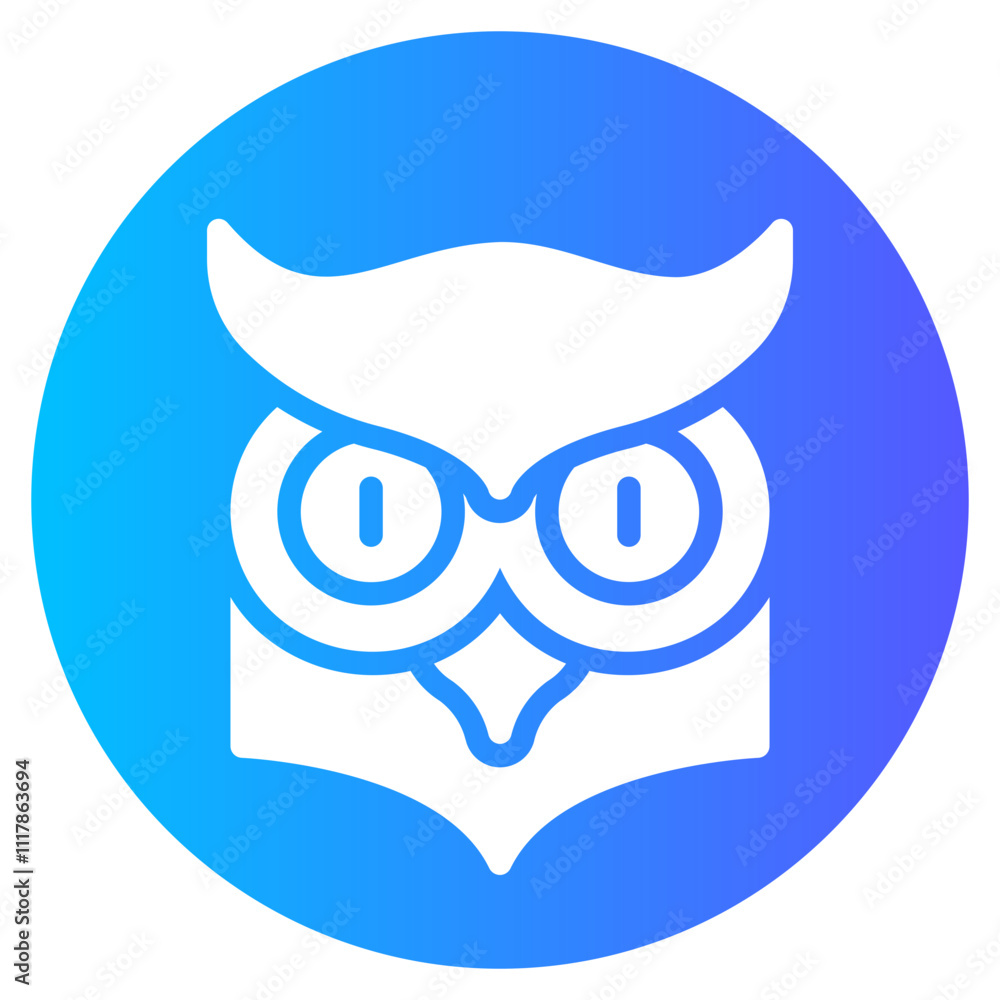 owl gradient icon owl gradient icon