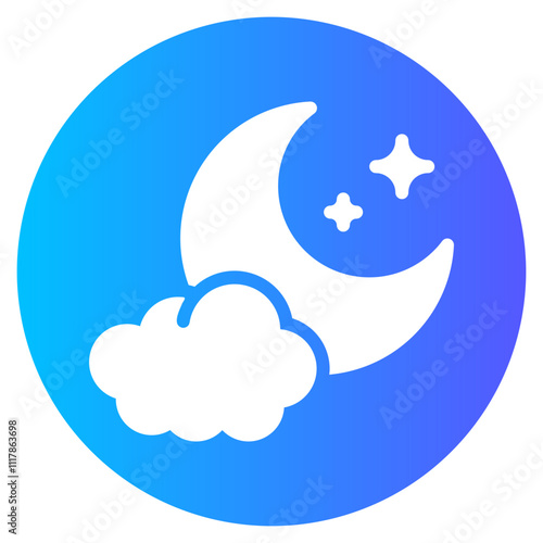 moon gradient icon