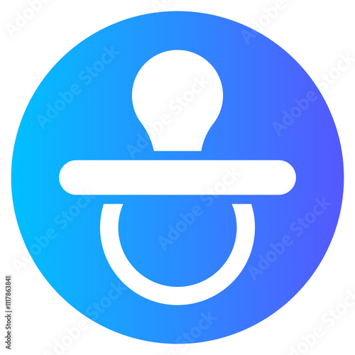 pacifier gradient icon