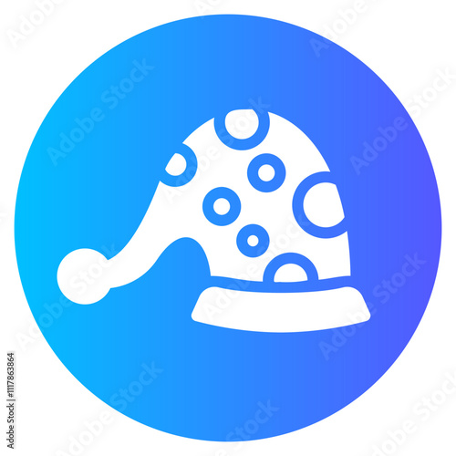 sleeping cap gradient icon