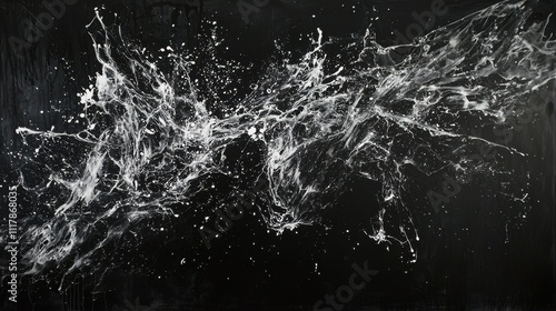 Captivating Streaks of Motion from Torrential Rain Showcasing Dynamic Water Patterns