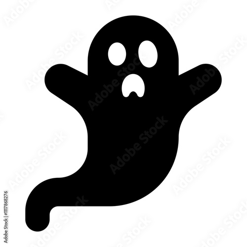 ghost glyph icon