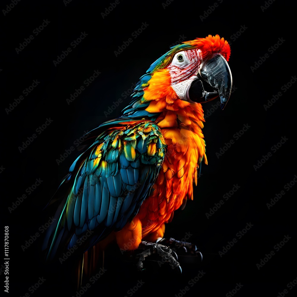 beautiful animal in a studio isolated on black wild life beautiful animal in a studio isolated on black wild life