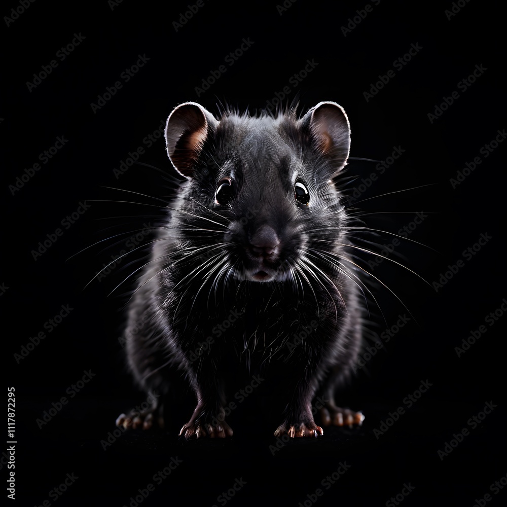 beautiful animal in a studio isolated on black wild life beautiful animal in a studio isolated on black wild life
