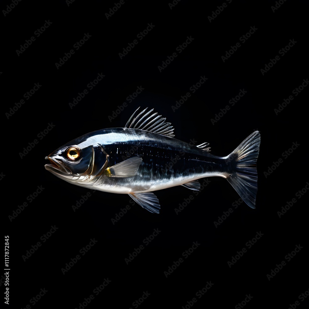 Fototapeta premium beautiful animal in a studio isolated on black wild life