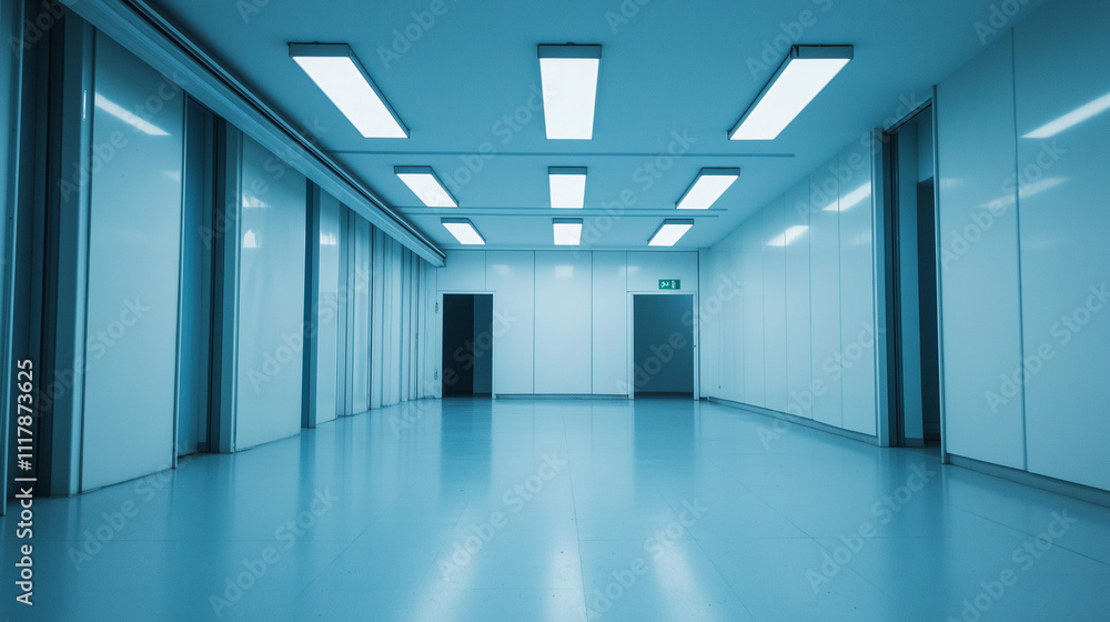 Weiter, minimalistischer Raum in reinem Weiß - eine architektonische Komposition von Leerraum, Weite und unendlichen Möglichkeiten Weiter, minimalistischer Raum in reinem Weiß - eine architektonische Komposition von Leerraum, Weite und unendlichen Möglichkeiten