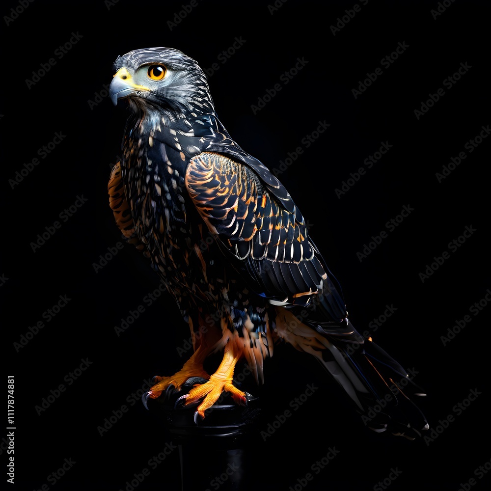 beautiful animal in a studio isolated on black wild life beautiful animal in a studio isolated on black wild life