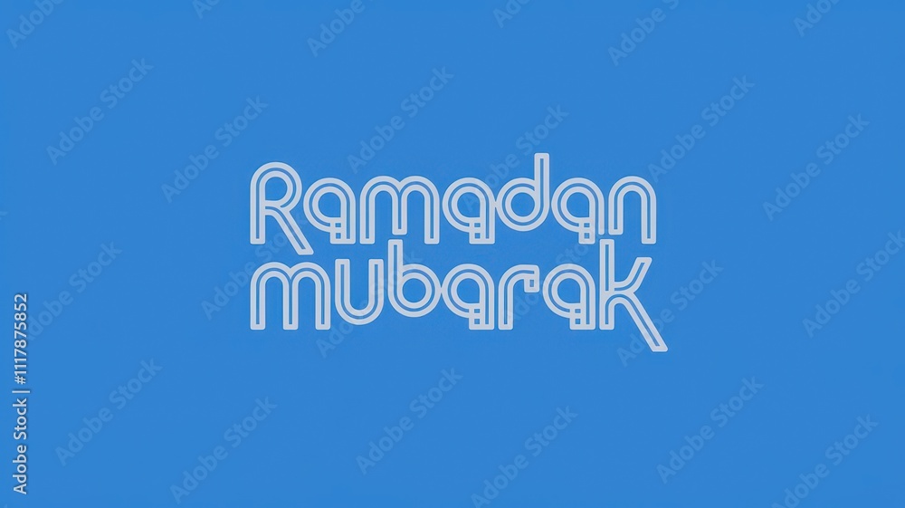Ramadan Mubarak Typography Design with Islamic Calligraphy Crescent Moon Lanterns and Stars on a Festive Background for Celebrating the Holy Month of Ramadan Fasting, Prayer, and Eid al-Fitr Festival Ramadan Mubarak Typography Design with Islamic Calligraphy Crescent Moon Lanterns and Stars on a Festive Background for Celebrating the Holy Month of Ramadan Fasting, Prayer, and Eid al-Fitr Festival