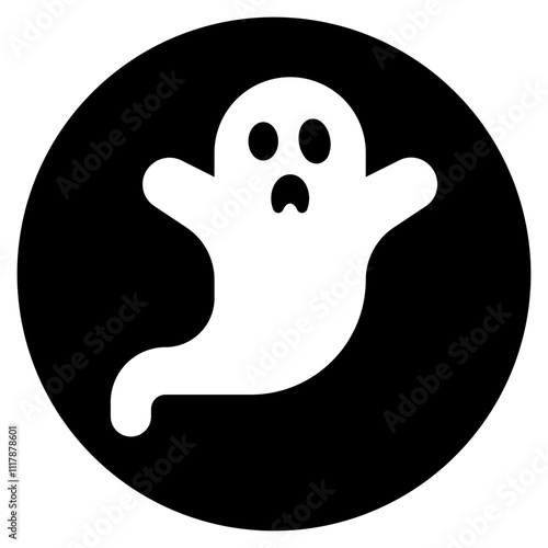 ghost glyph icon