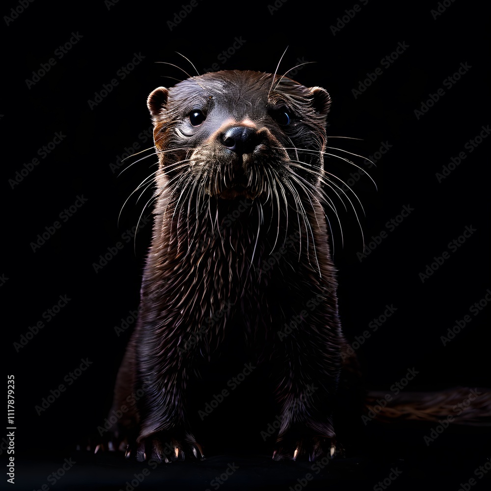 beautiful animal in a studio isolated on black wild life beautiful animal in a studio isolated on black wild life