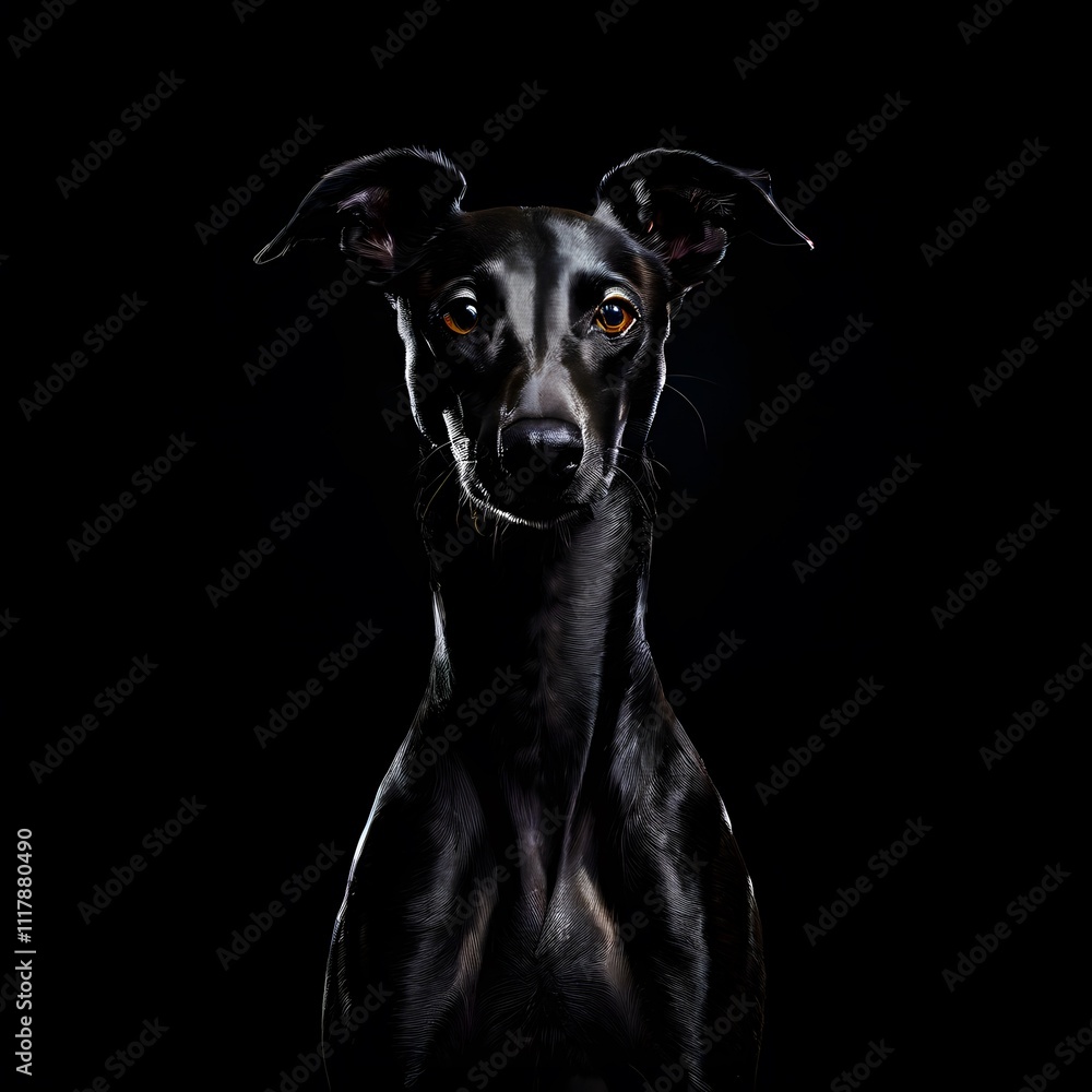beautiful animal in a studio isolated on black wild life beautiful animal in a studio isolated on black wild life