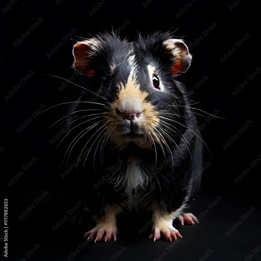 beautiful animal in a studio isolated on black wild life beautiful animal in a studio isolated on black wild life