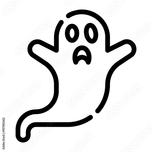 ghost line icon