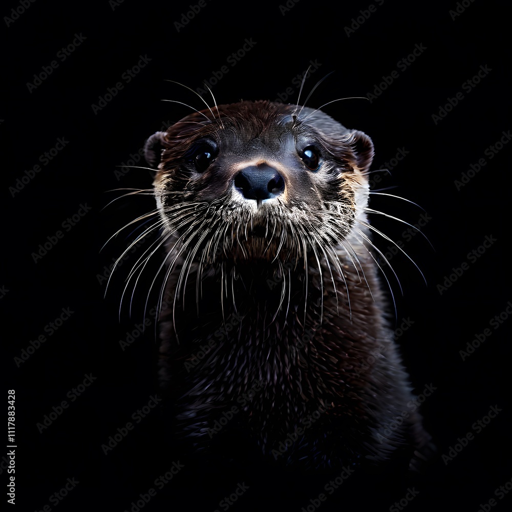 beautiful animal in a studio isolated on black wild life beautiful animal in a studio isolated on black wild life