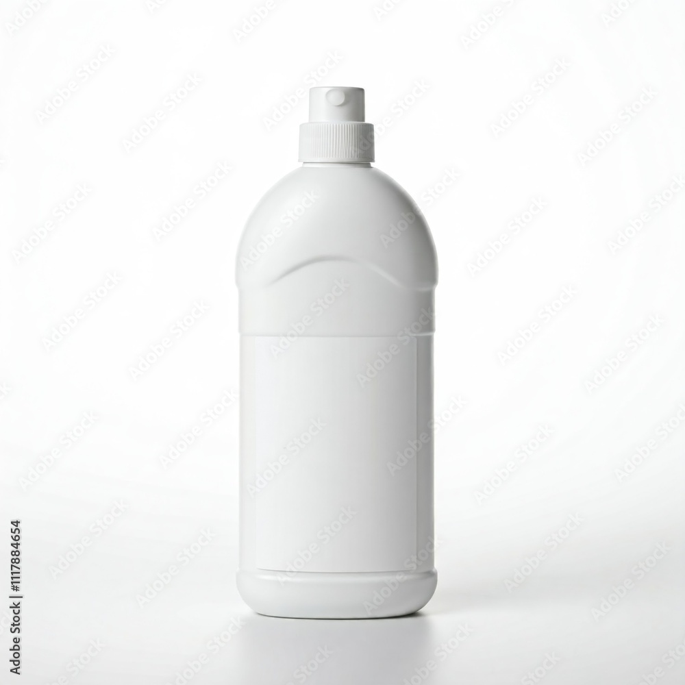 white plastic cleaning product bottle isolated on white mockup white plastic cleaning product bottle isolated on white mockup