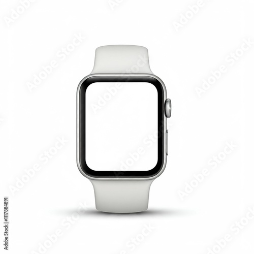 Smart watch mockup isolated on white
