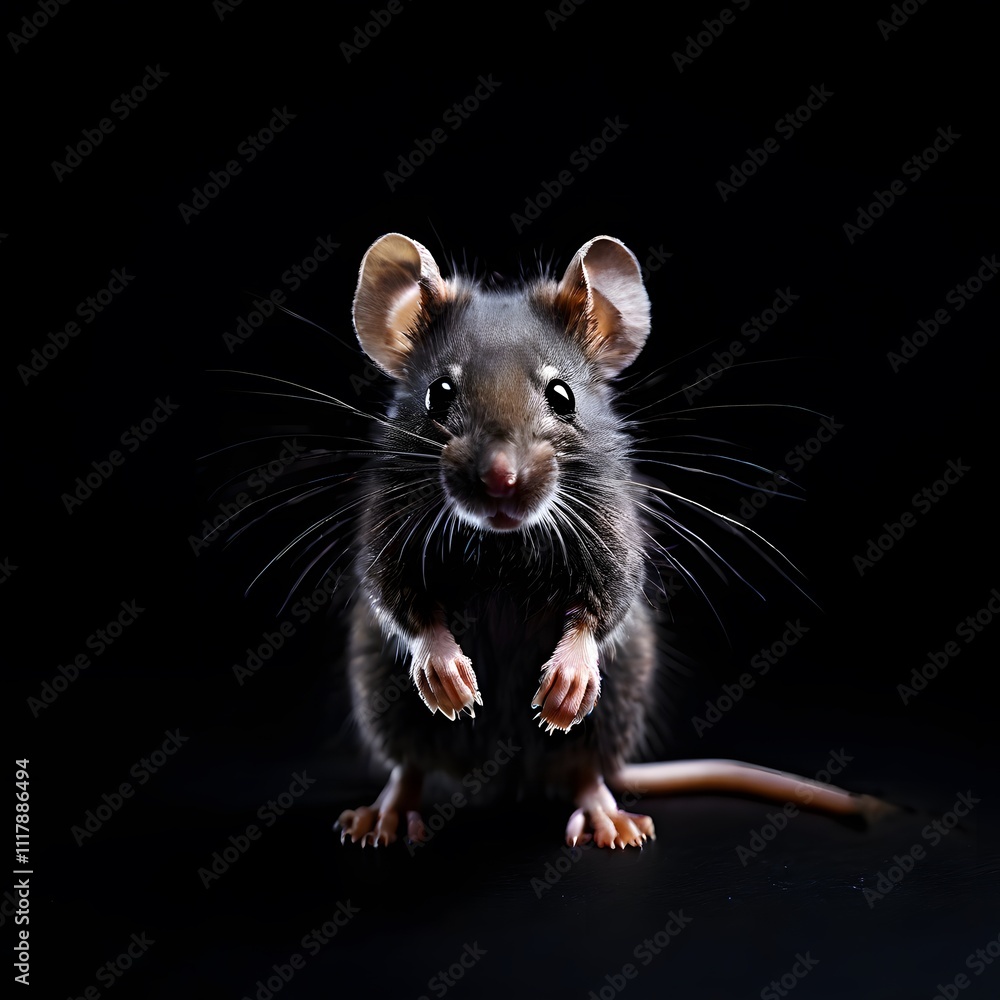beautiful animal in a studio isolated on black wild life beautiful animal in a studio isolated on black wild life