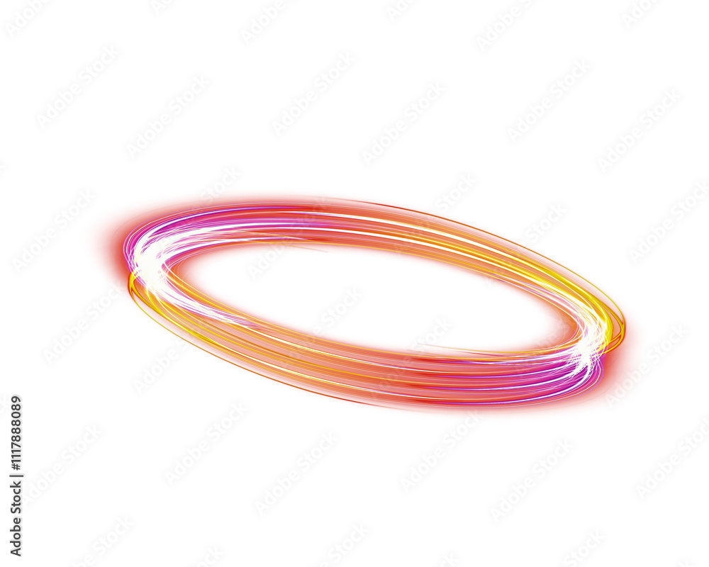 Glowing circle light effect Glowing circle light effect