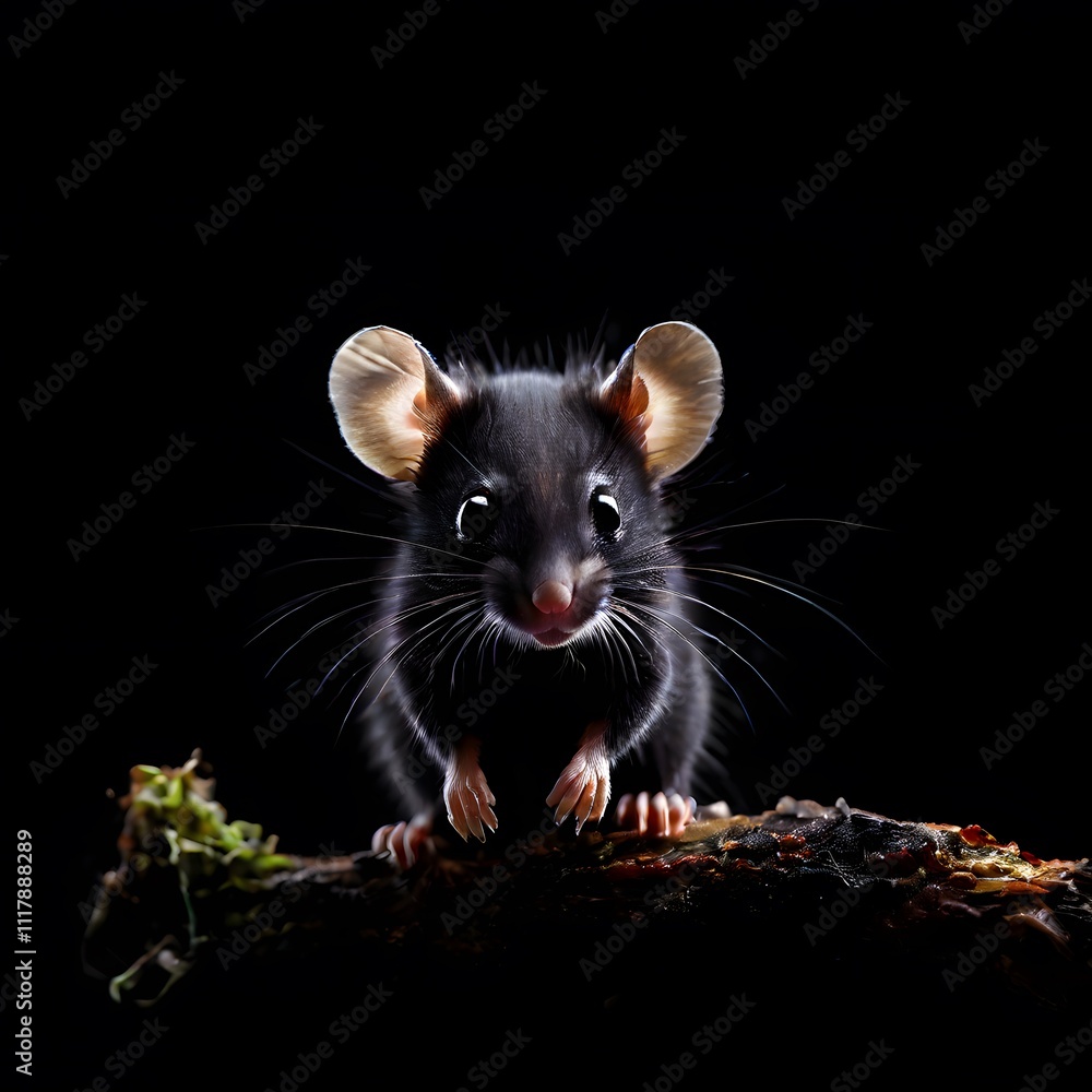 beautiful animal in a studio isolated on black wild life beautiful animal in a studio isolated on black wild life