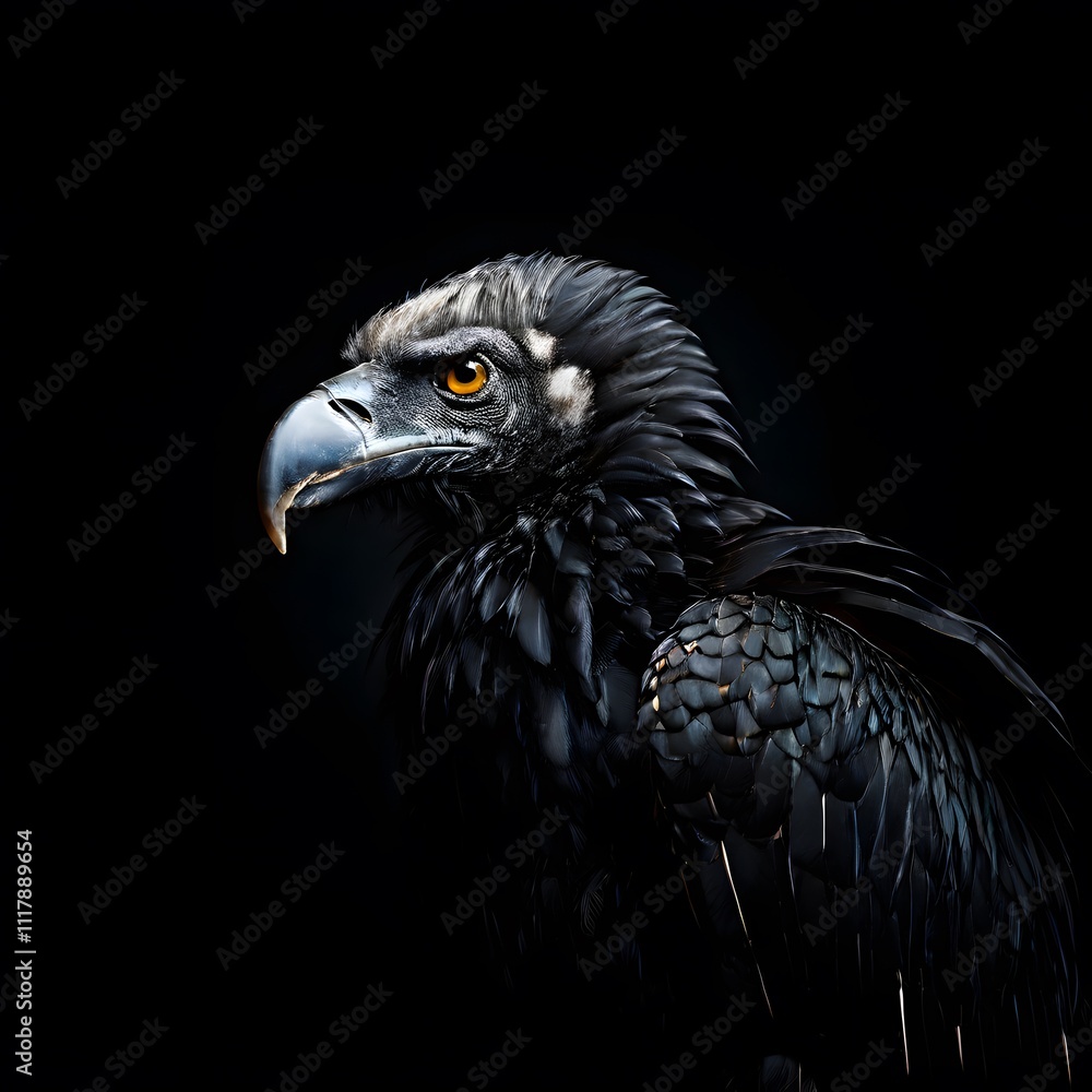 beautiful animal in a studio isolated on black wild life beautiful animal in a studio isolated on black wild life