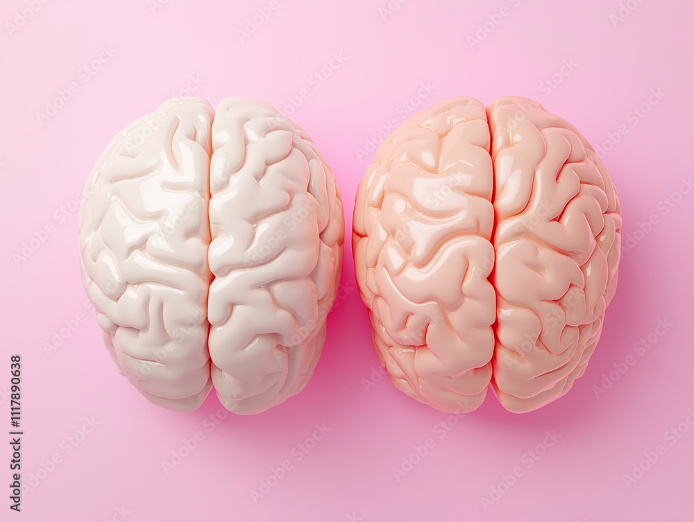 Stylized Brain Model in Pastel Tones, Modern Scientific and Artistic Concept
Stylized Brain Model in Pastel Tones, Modern Scientific and Artistic Concept
