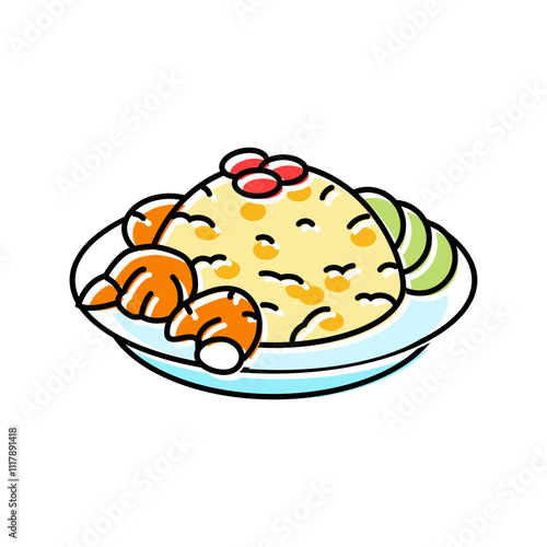 tom kha gai thai cuisine color icon vector. tom kha gai thai cuisine sign. isolated symbol illustration