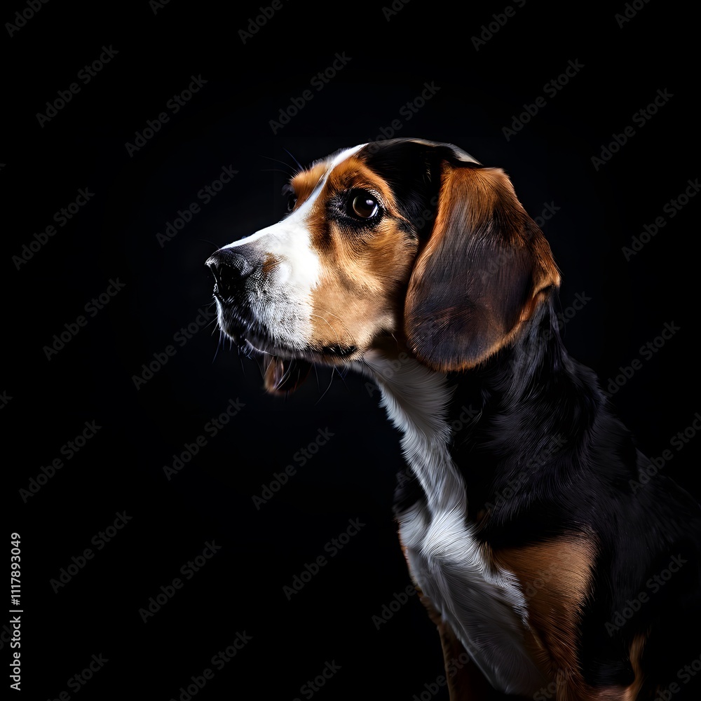 beautiful animal in a studio isolated on black wild life beautiful animal in a studio isolated on black wild life