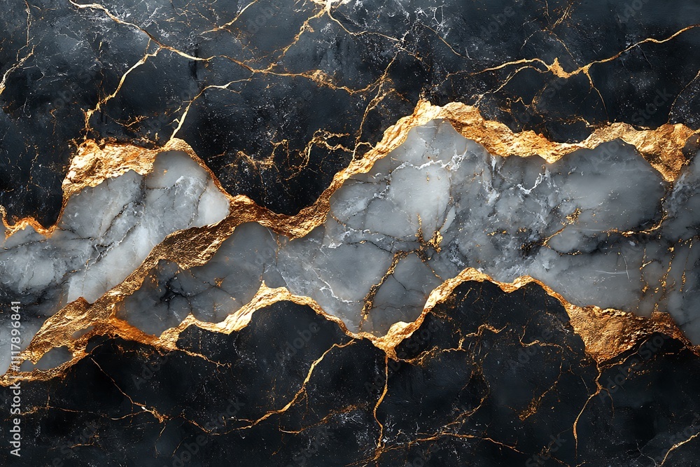 Image of Perfect white marble pattern with golden veins close up. Texture for background usage
Image of Perfect white marble pattern with golden veins close up. Texture for background usage