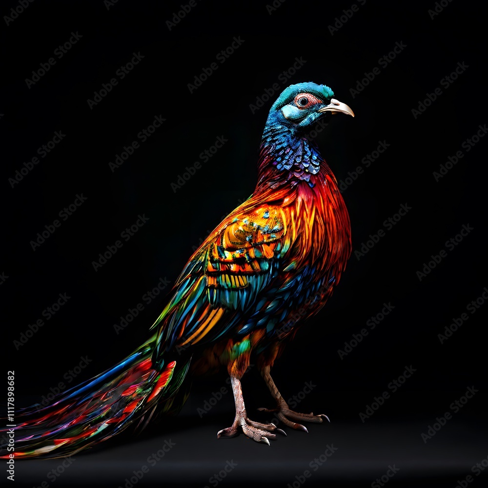 beautiful animal in a studio isolated on black wild life beautiful animal in a studio isolated on black wild life