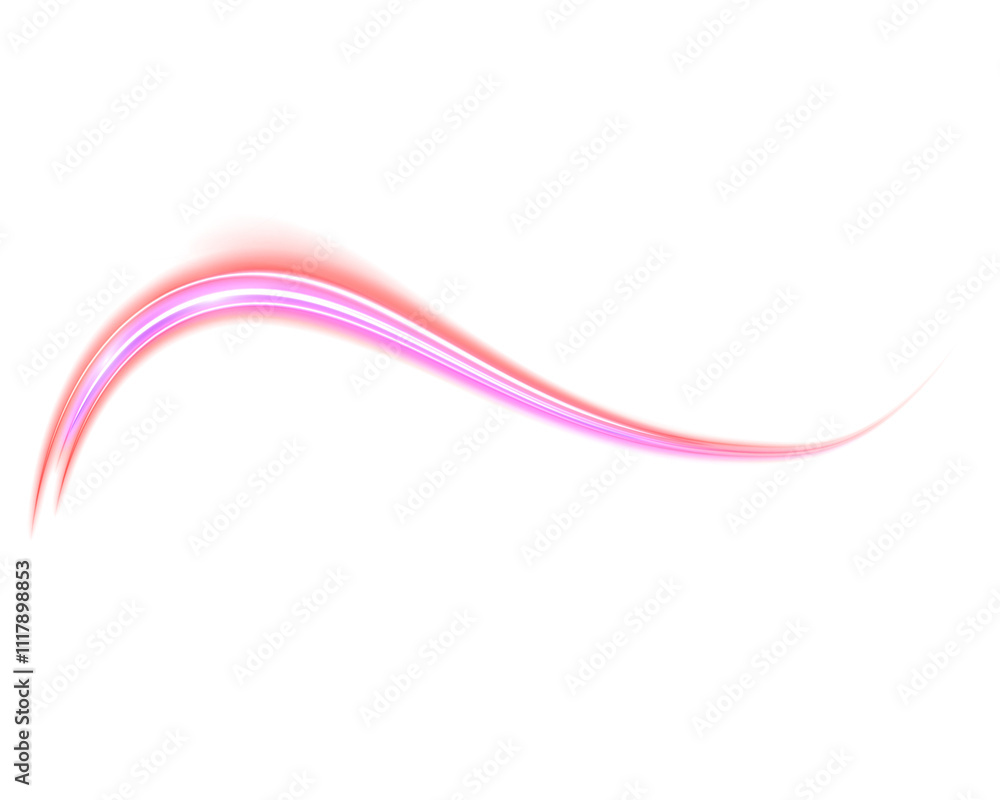 Glowing Light Trails on transparent background Glowing Light Trails on transparent background
