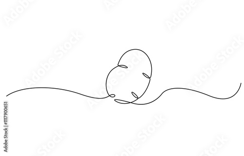 Potatoes vector illustration. One continuous line drawing art illustration, One line drawing features two potatoes in a simple and elegant continuous line, creating a modern minimalist artwork.